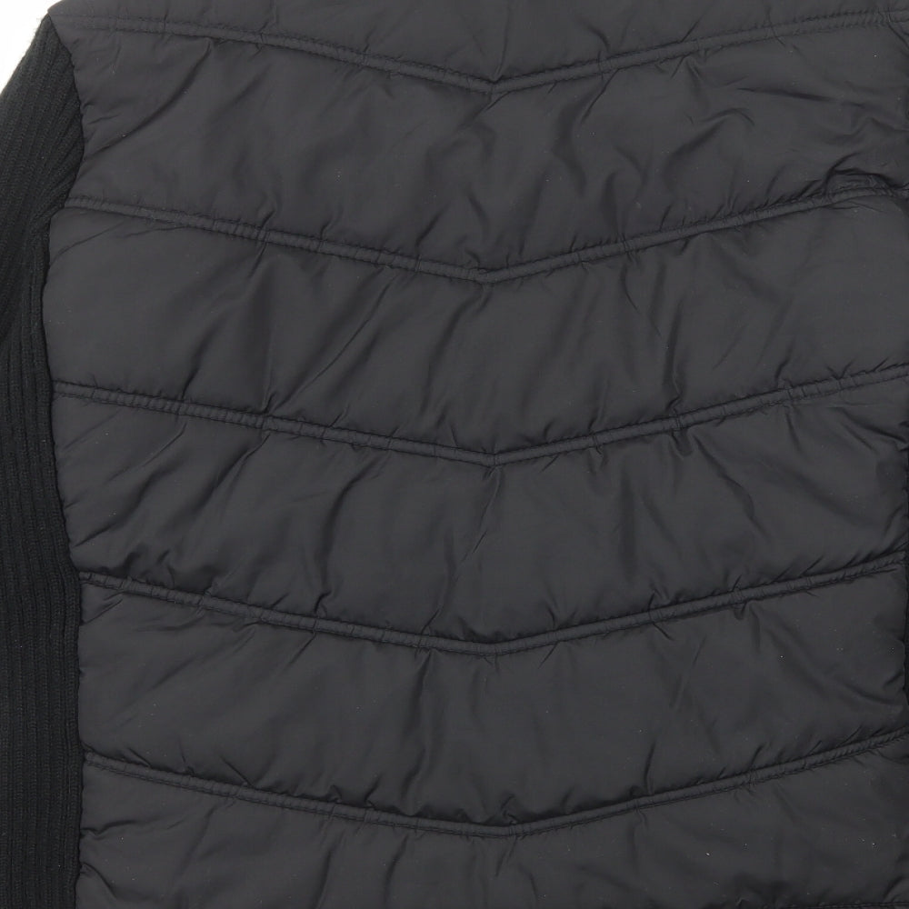 E-vie Womens Black Jacket Size 18 Zip