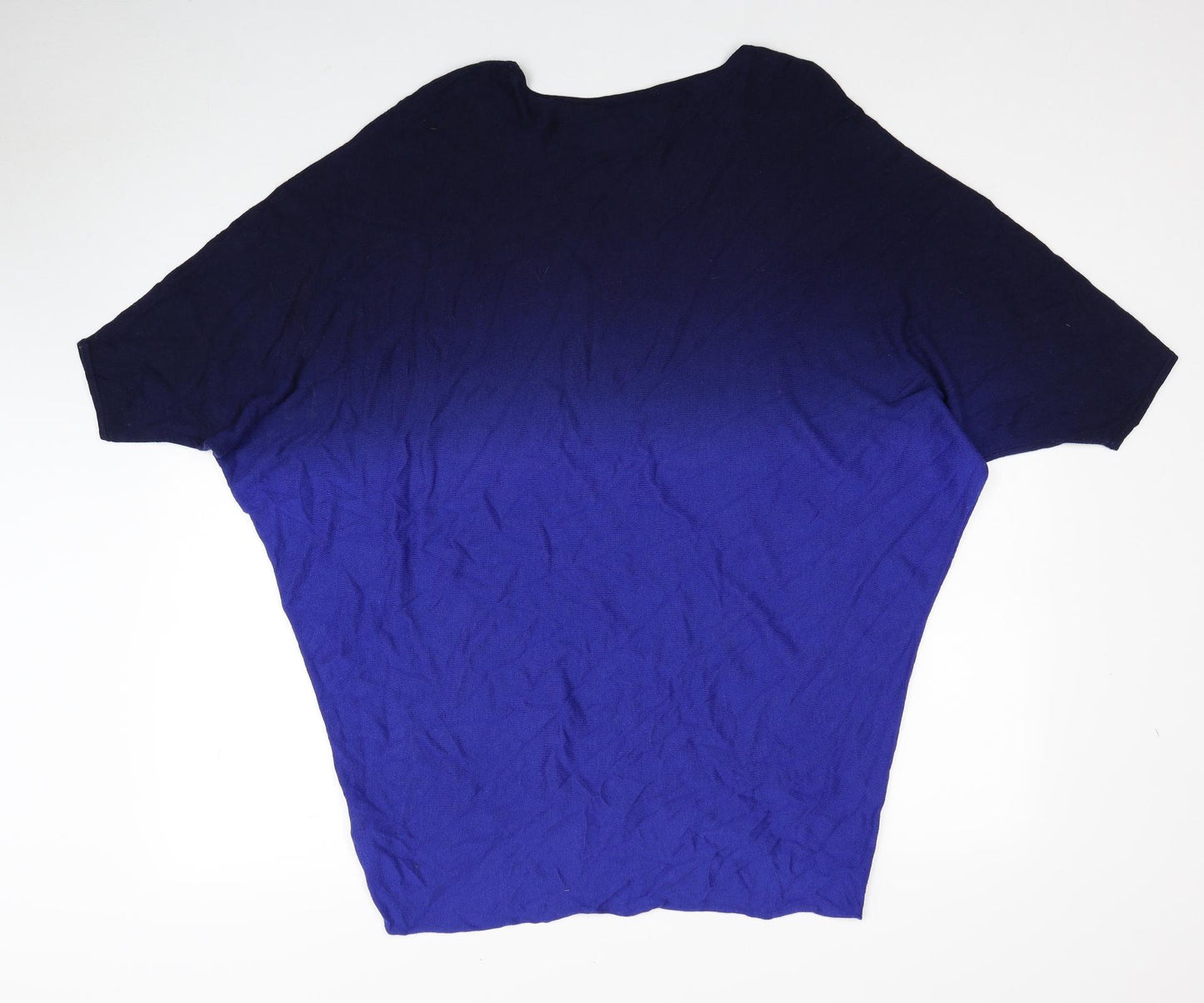 Phase Eight Womens Blue Round Neck Viscose Pullover Jumper Size M