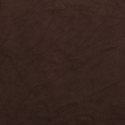 Michele Peretto Womens Brown Round Neck Acrylic Pullover Jumper Size L