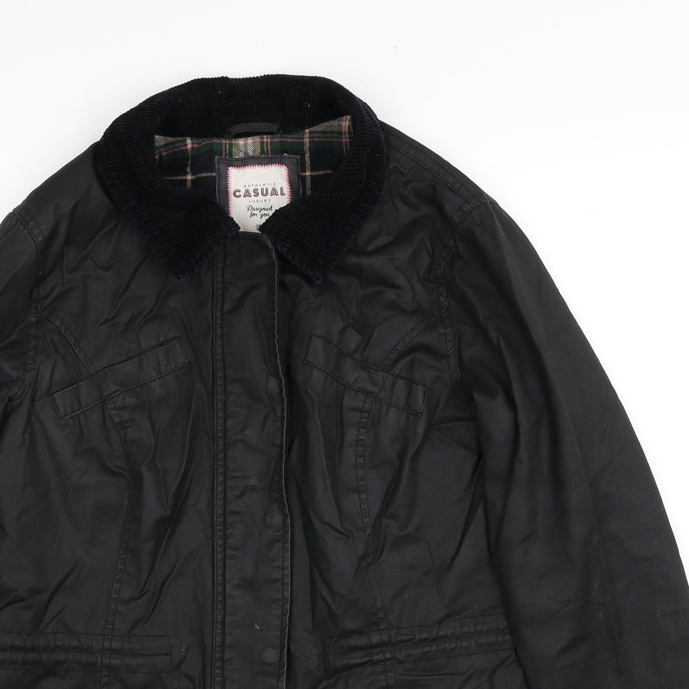 F&F Womens Black Jacket Size 10 Zip