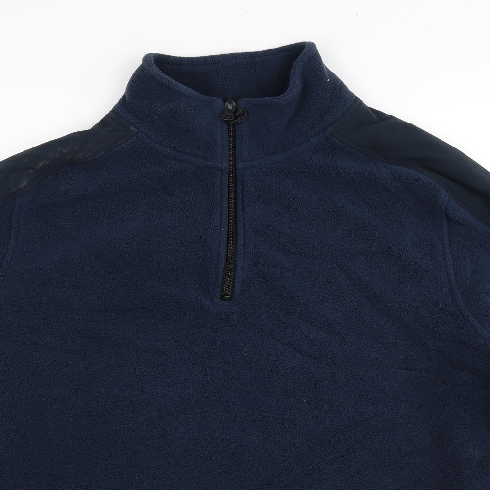 Mountain Warehouse Mens Blue Polyester Pullover Sweatshirt Size XL