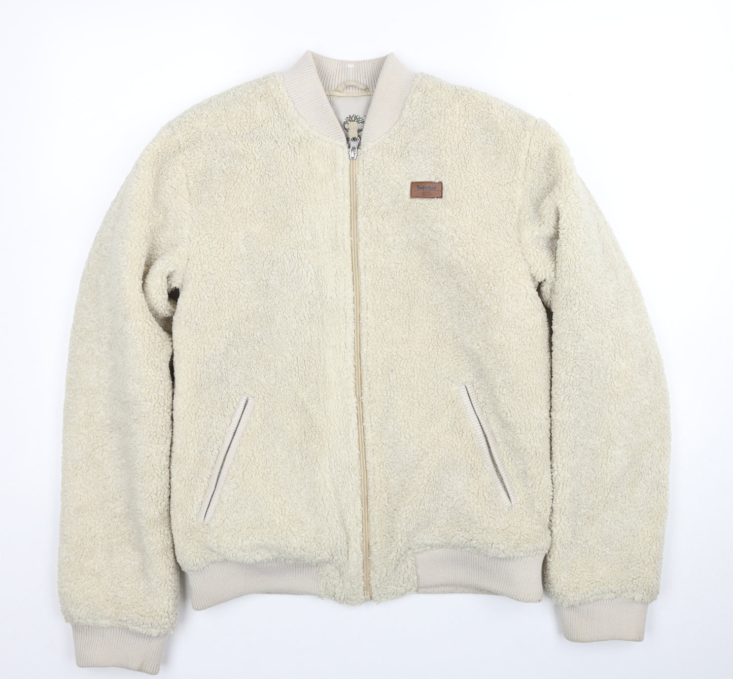 Timberland Womens Beige Jacket Size 16 Zip