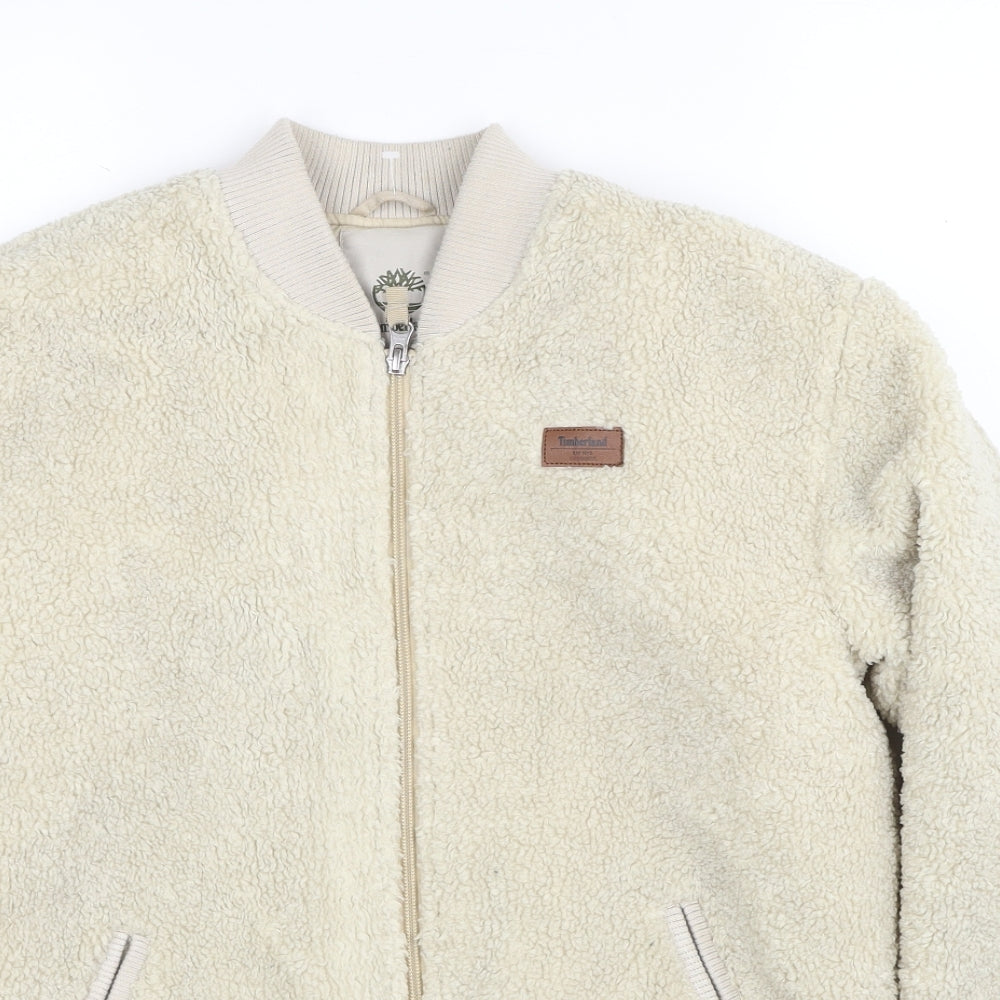 Timberland Womens Beige Jacket Size 16 Zip