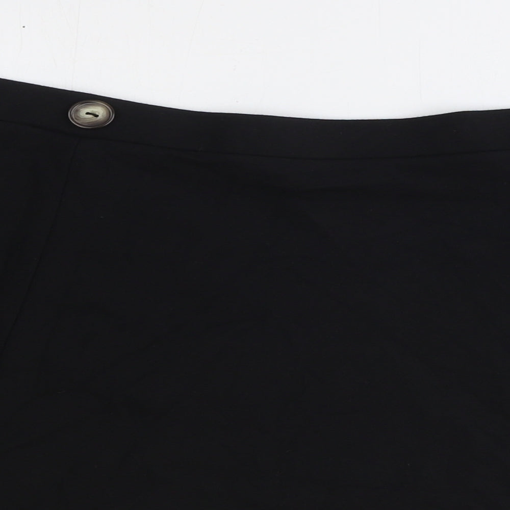 George Womens Black Viscose Skater Skirt Size 20