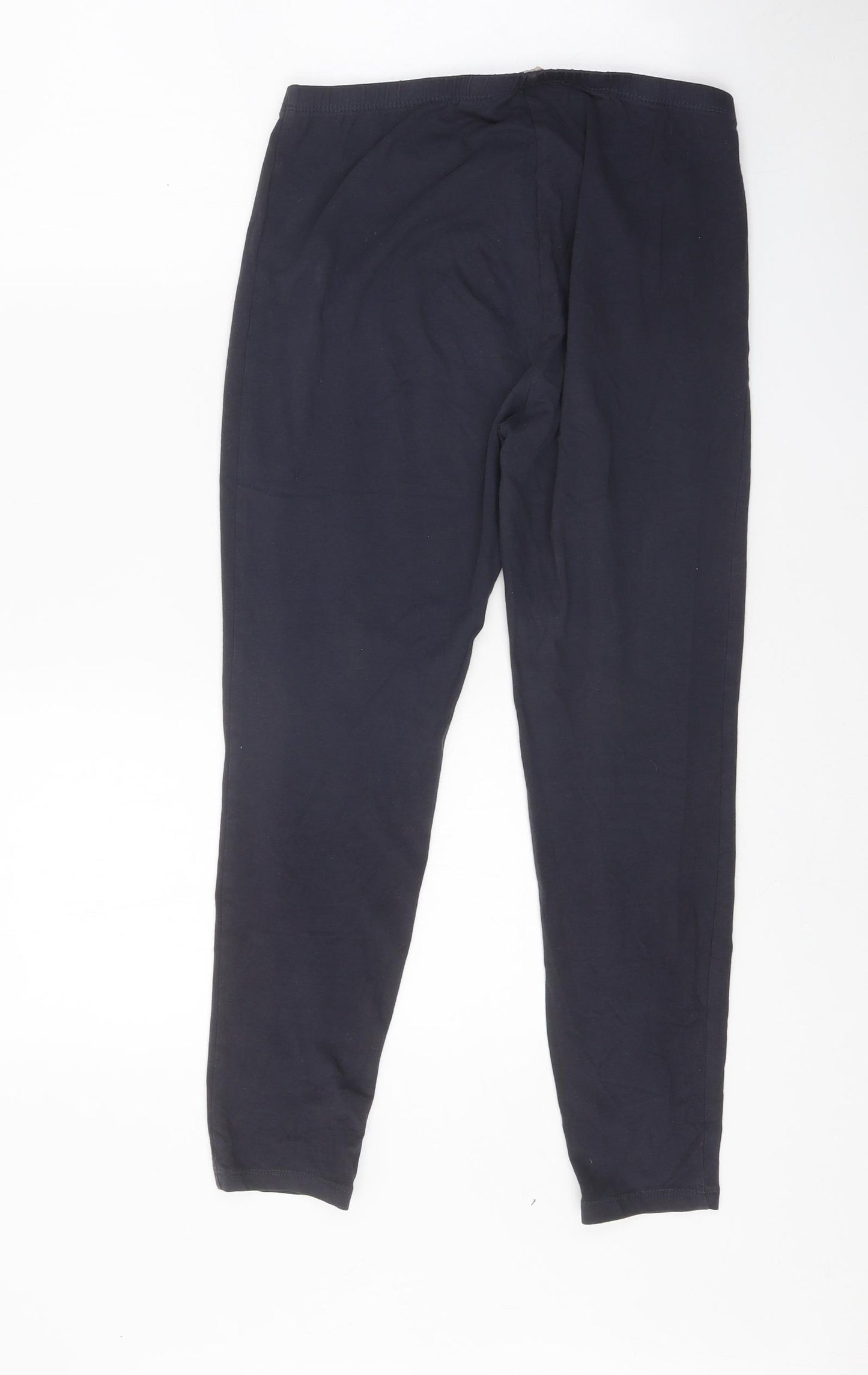 Indigo Womens Black Cotton Jogger Leggings Size 12