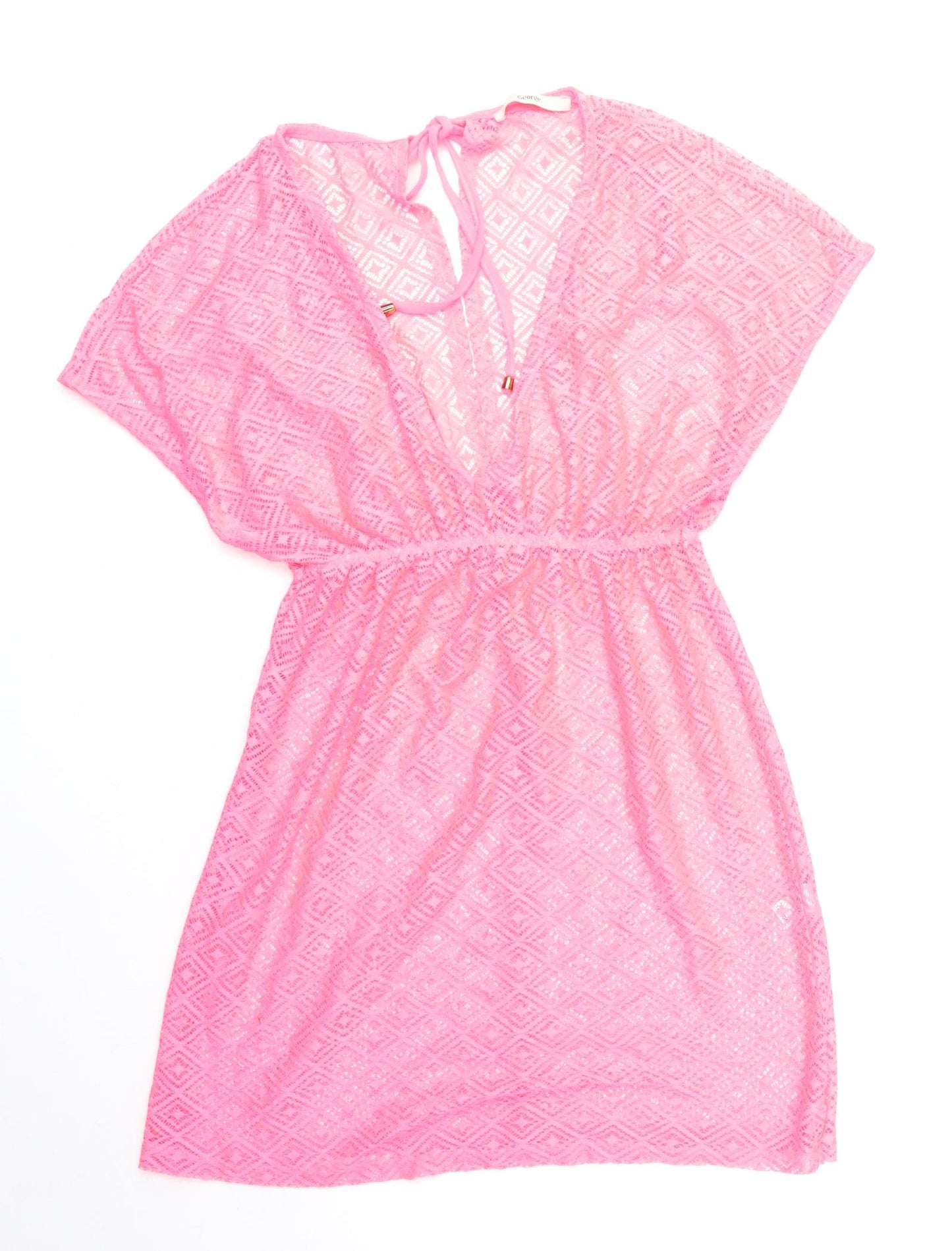 George Womens Pink Polyester Cover Up Size S