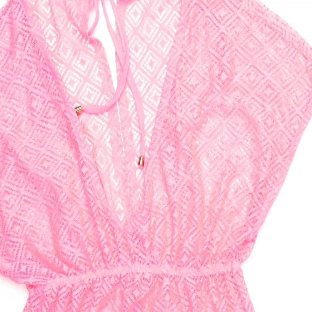 George Womens Pink Polyester Cover Up Size S