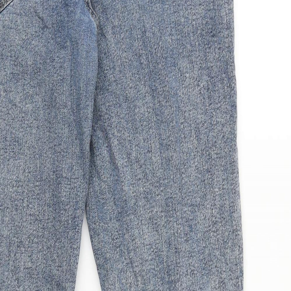 TU Mens Blue Cotton Skinny Jeans Size 32 in L34 in Regular Zip