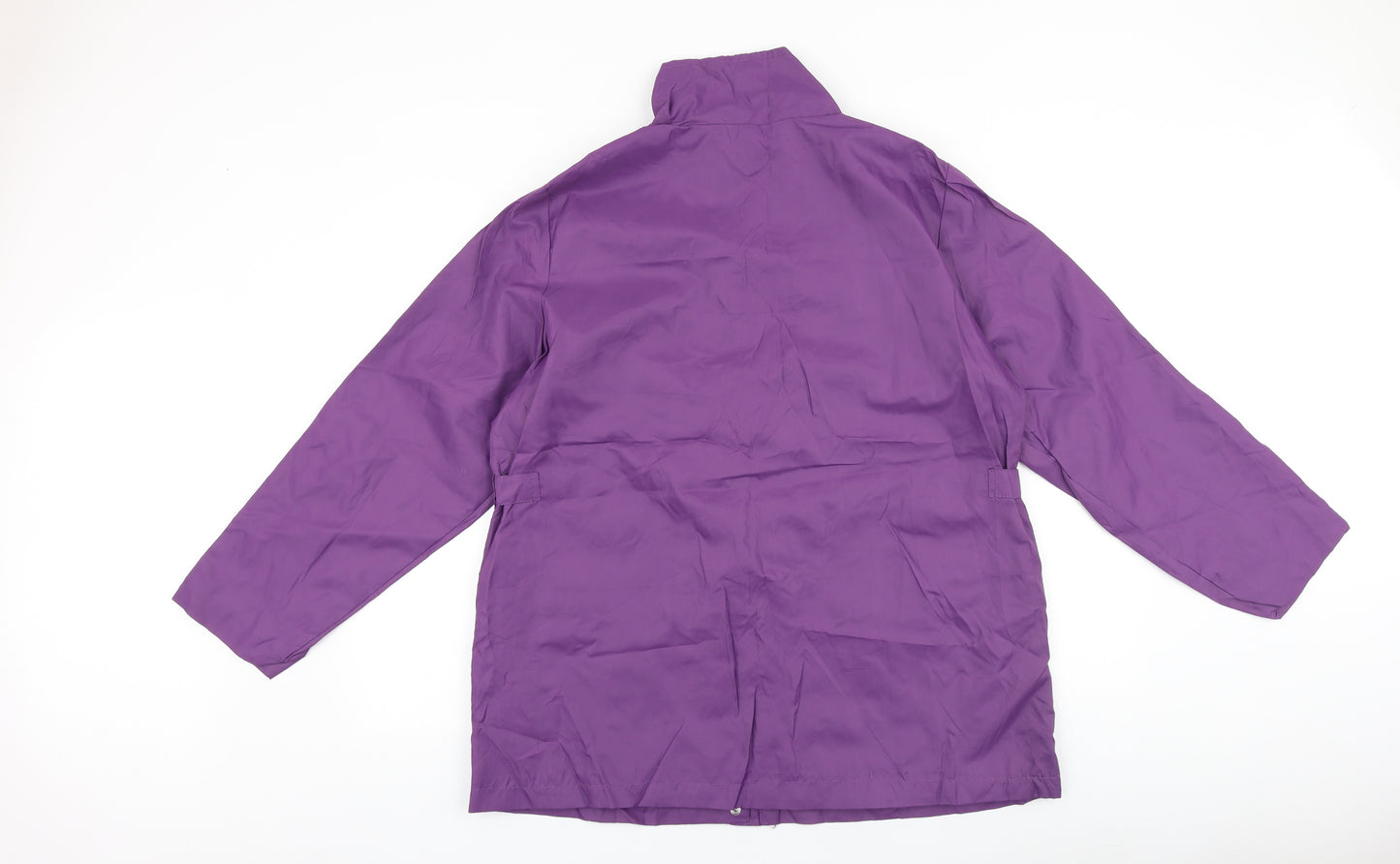 Movietex Womens Purple Rain Coat Coat Size 18 Zip