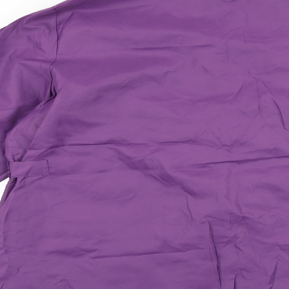 Movietex Womens Purple Rain Coat Coat Size 18 Zip