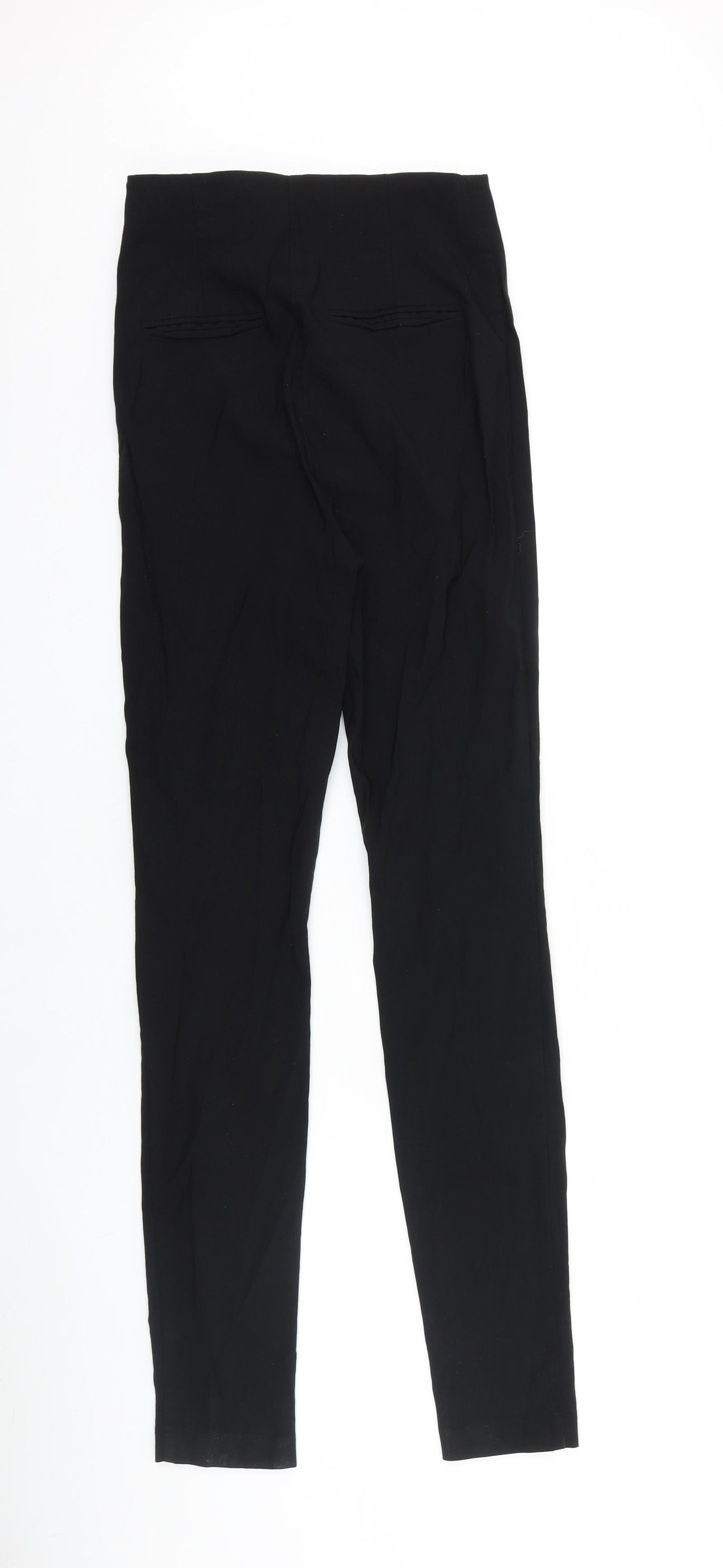 ASOS Womens Black Polyester Trousers Size 10 L31 in Regular Zip