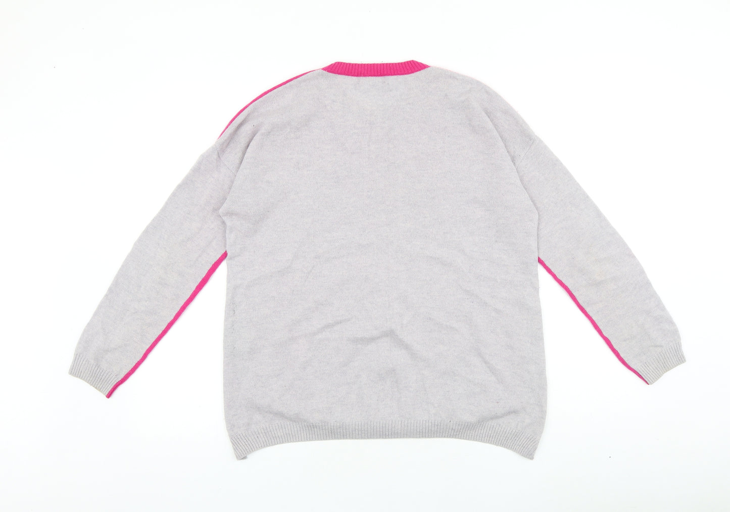 Hobbs Womens Pink Round Neck 100% Cotton Pullover Jumper Size S