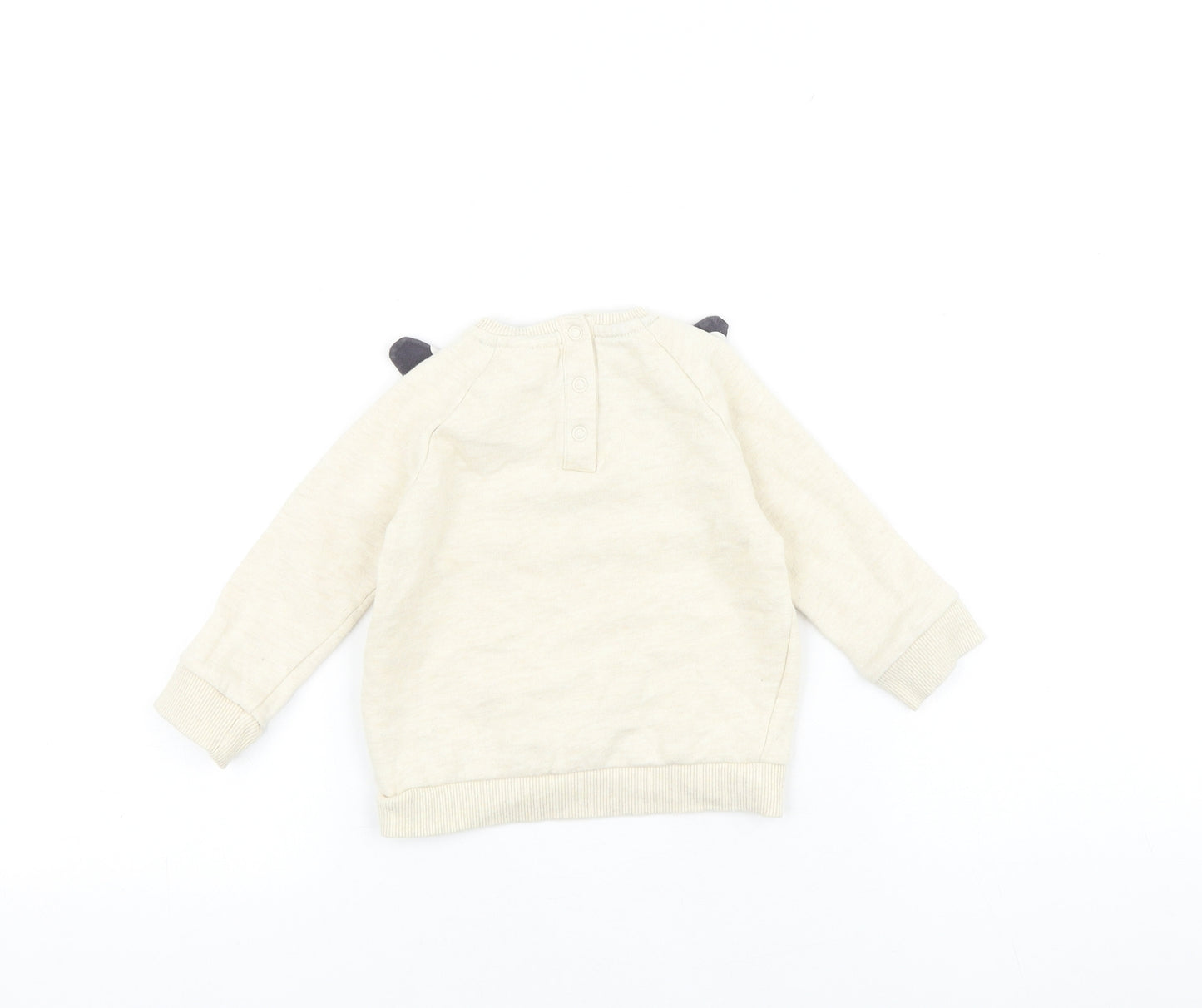 F&F Baby Ivory 100% Cotton Pullover Jumper Size 12-18 Months Pullover - Rabbit