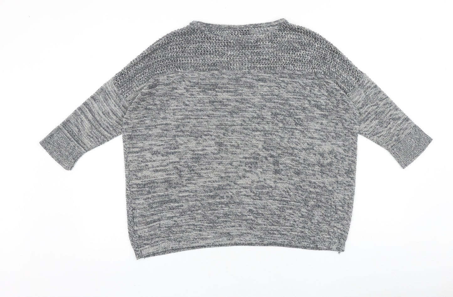Wallis Womens Grey Round Neck Polyester Pullover Jumper Size M