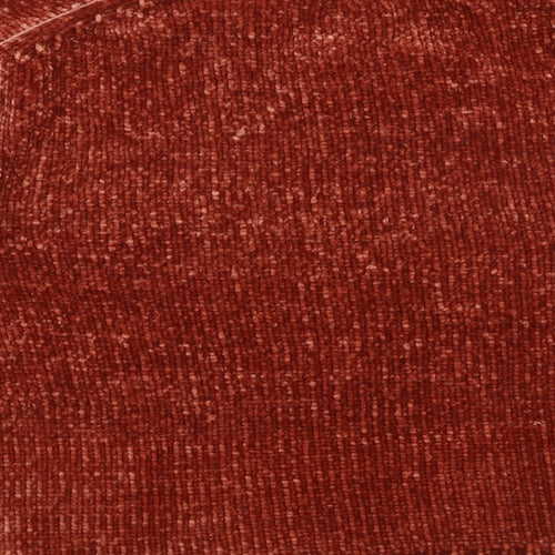Zara Womens Red V-Neck 100% Cotton Pullover Jumper Size M