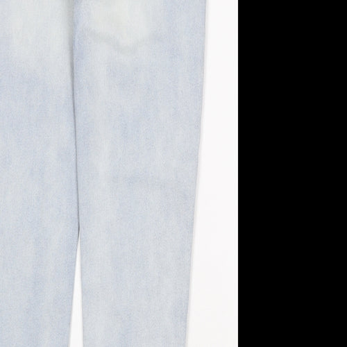 Denim & Co. Womens Blue Cotton Skinny Jeans Size 34 in Slim Zip