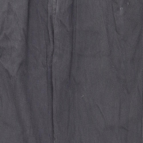 Denim & Co. Mens Grey Cotton Straight Jeans Size 34 in Regular Zip