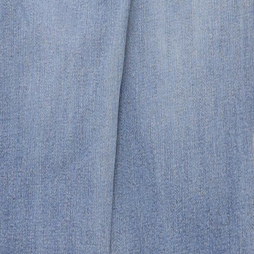 NEXT Womens Blue Cotton Bootcut Jeans Size 10 Regular Zip