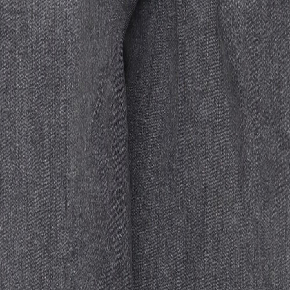 Massimo Dutti Womens Grey Cotton Skinny Jeans Size 12 Regular Zip