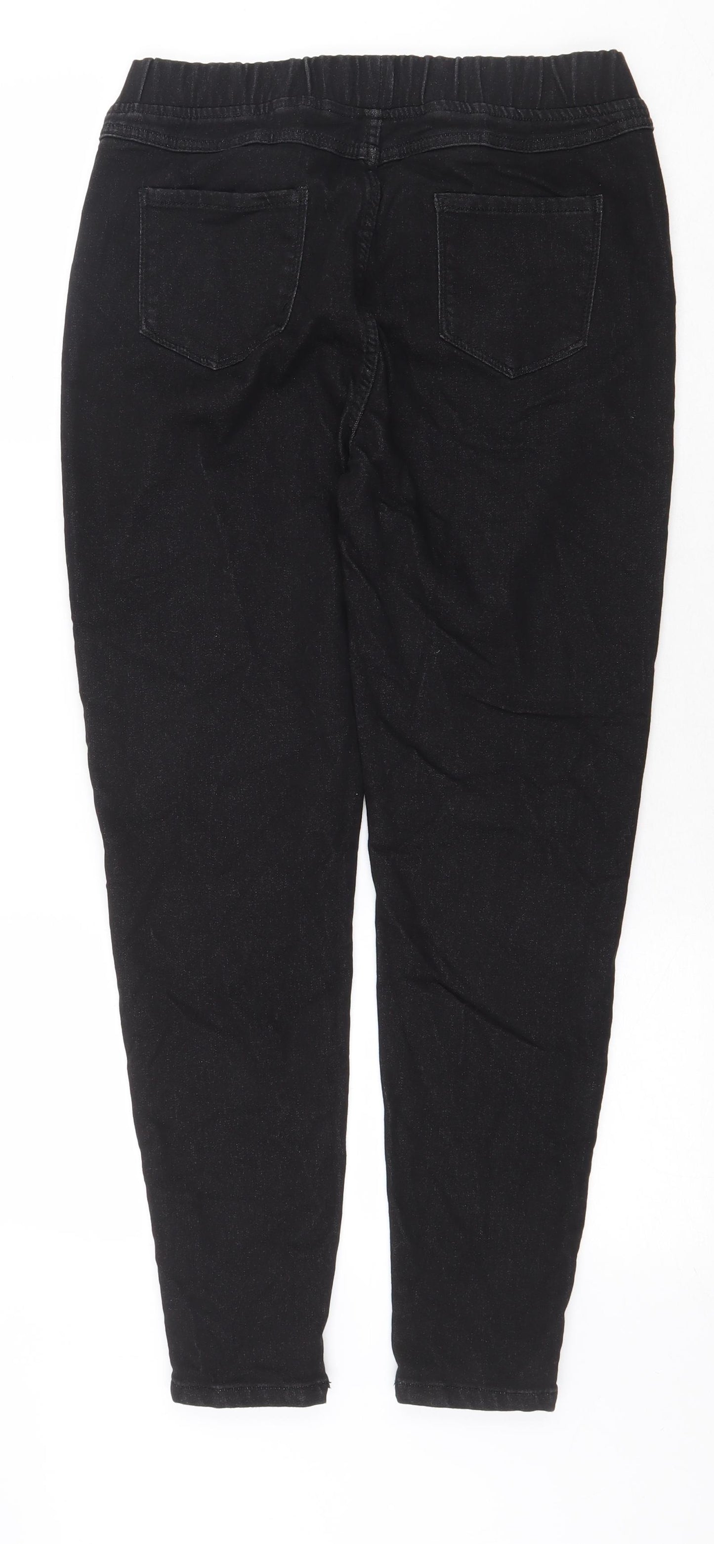 Misto Womens Black Cotton Jegging Jeans Size 14 Regular