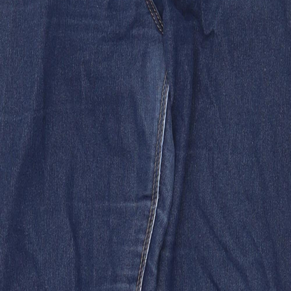 Matalan Womens Blue Cotton Skinny Jeans Size 12 Regular Zip