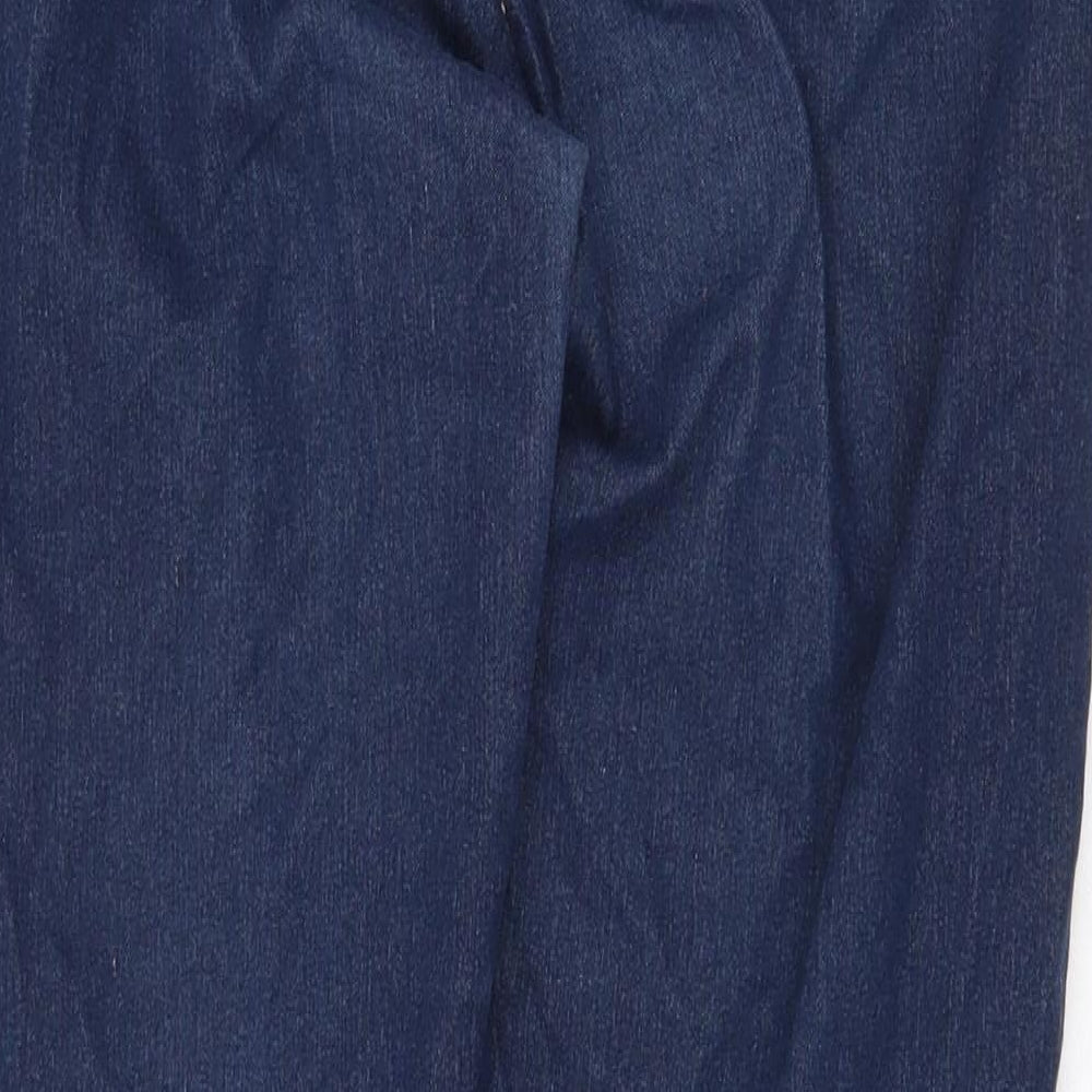 Matalan Womens Blue Cotton Skinny Jeans Size 12 Regular Zip