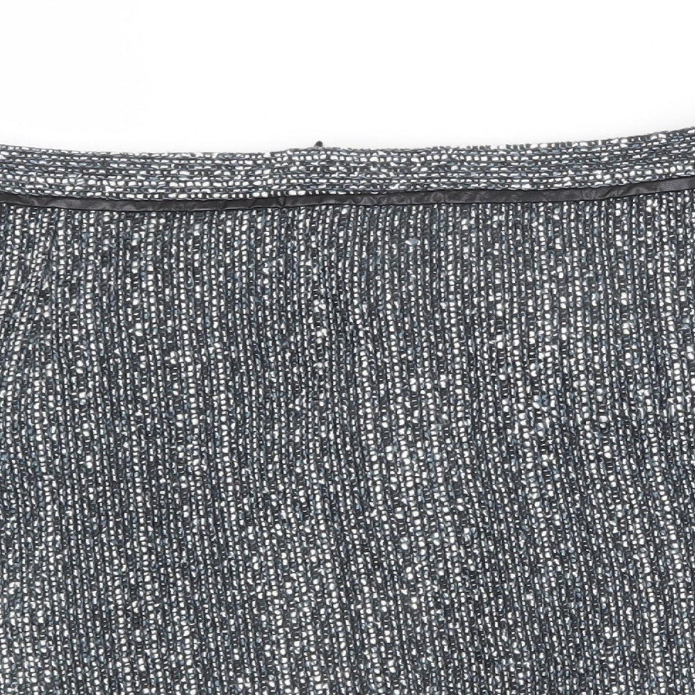 Garfield & Marks Womens Grey Acrylic Straight & Pencil Skirt Size 12 Zip