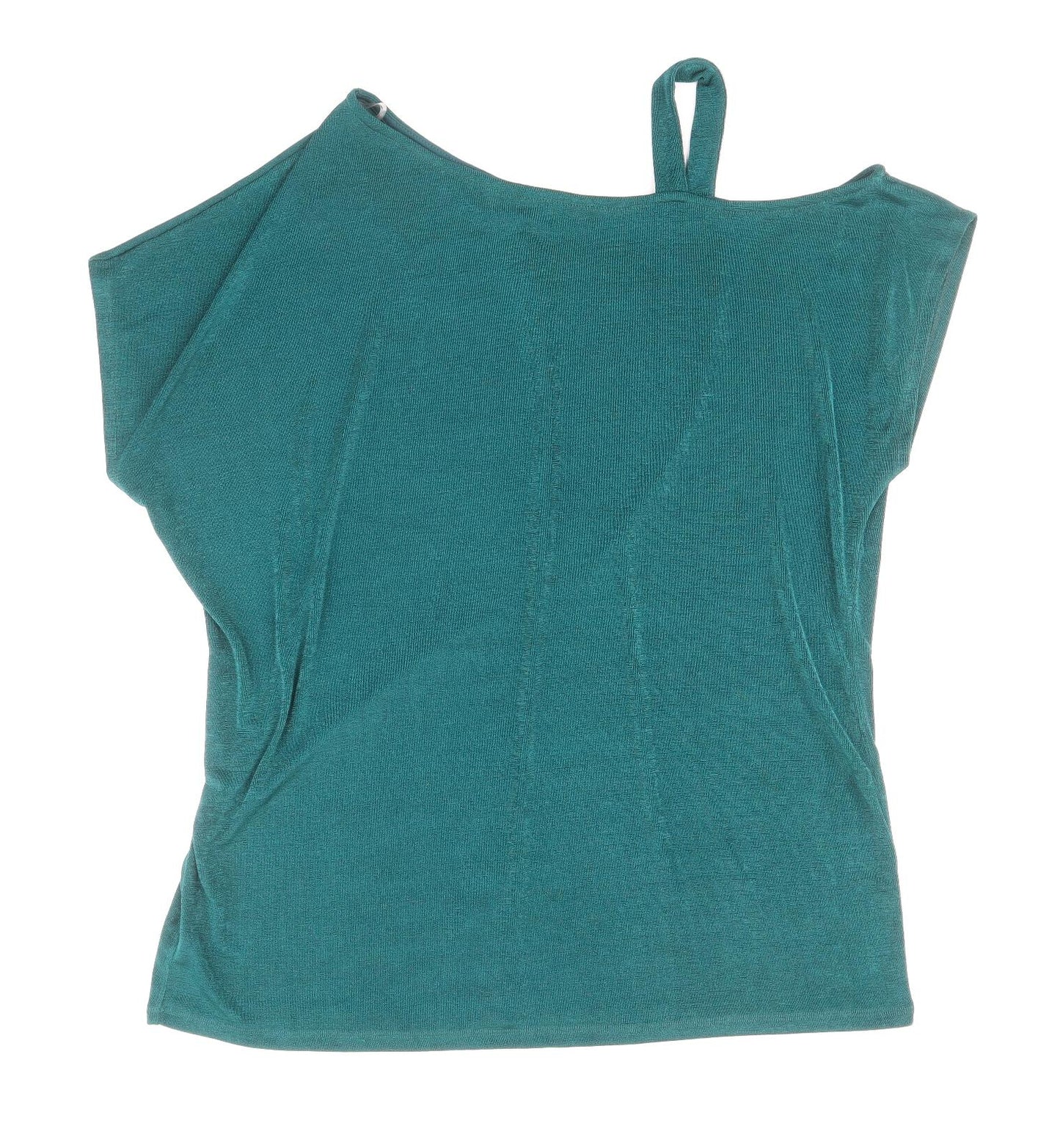 Papaya Womens Green Polyester Basic Blouse Size 16 Boat Neck
