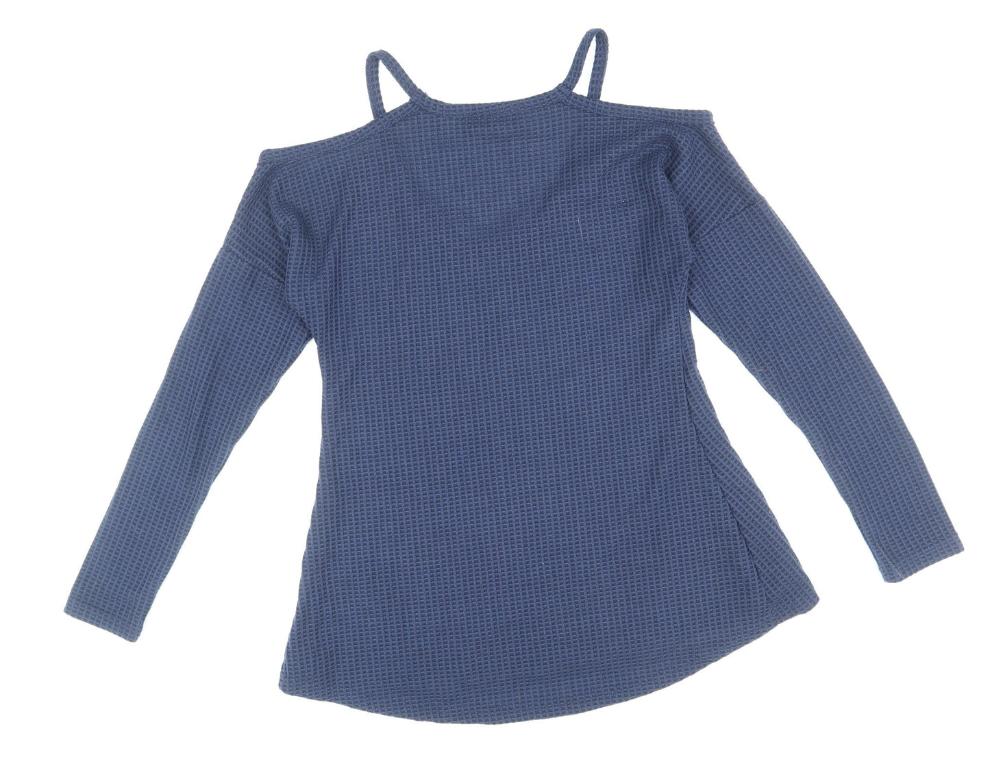 Yoins Womens Blue Polyester Basic Tank Size S V-Neck - Colour Block