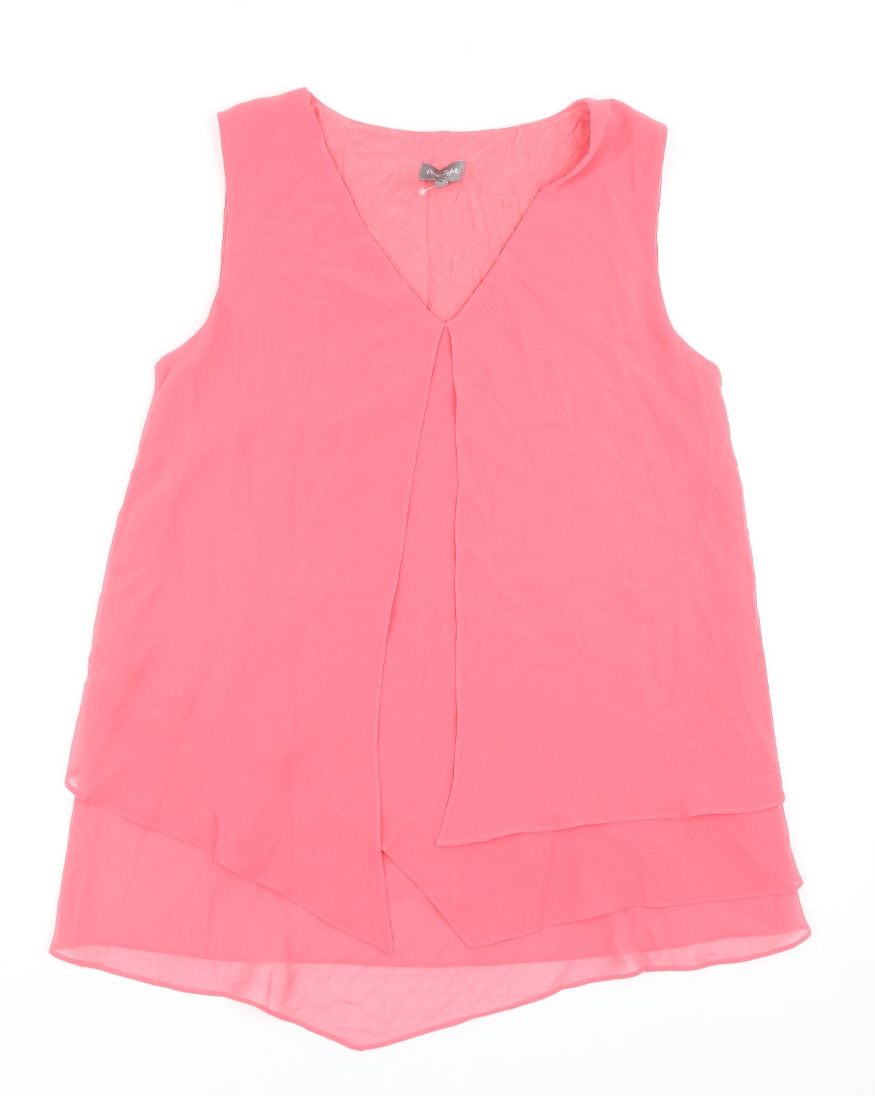Phase Eight Womens Pink Polyester Camisole Tank Size 10 Round Neck