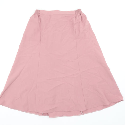 Emma Collection Womens Pink Polyester Swing Skirt Size M - Size M-L