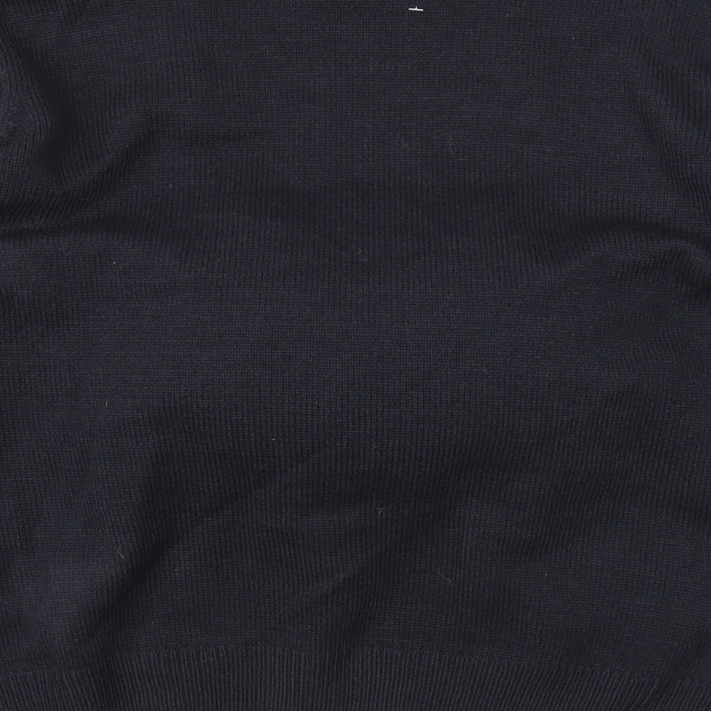 Cedar Wood State Mens Blue Roll Neck Acrylic Pullover Jumper Size XL Long Sleeve - Christmas