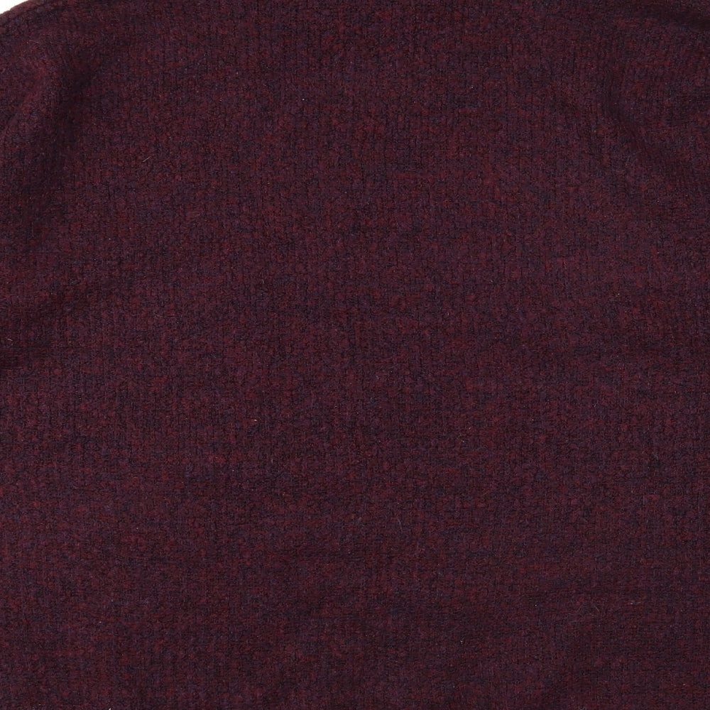 F&F Womens Purple Roll Neck Acrylic Pullover Jumper Size 22