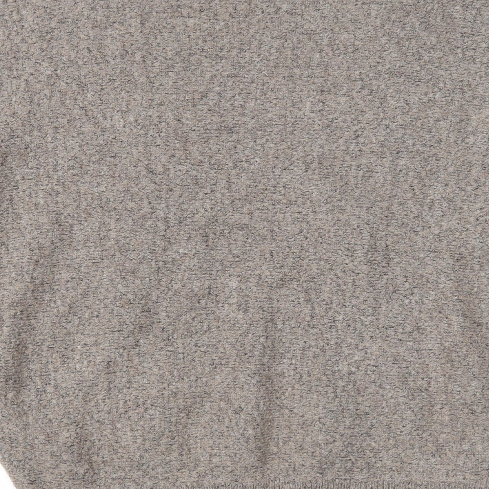 Primark Womens Brown Mock Neck Acrylic Pullover Jumper Size 10