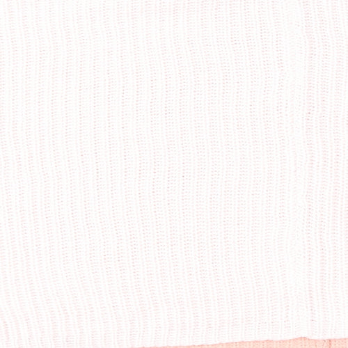 Threadbare Womens Pink Mock Neck Acrylic Pullover Jumper Size 10