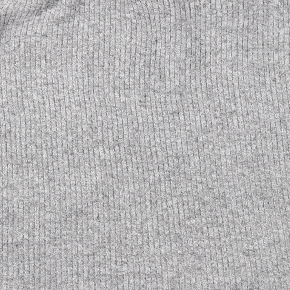 F&F Womens Grey Roll Neck Polyester Pullover Jumper Size 16