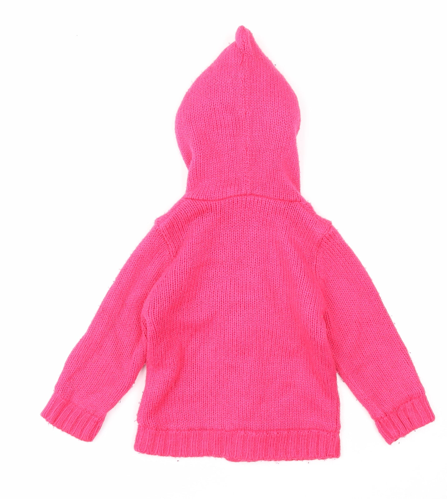 Lupilu Girls Pink Polyester Cardigan Jumper Size 12-18 Months Zip