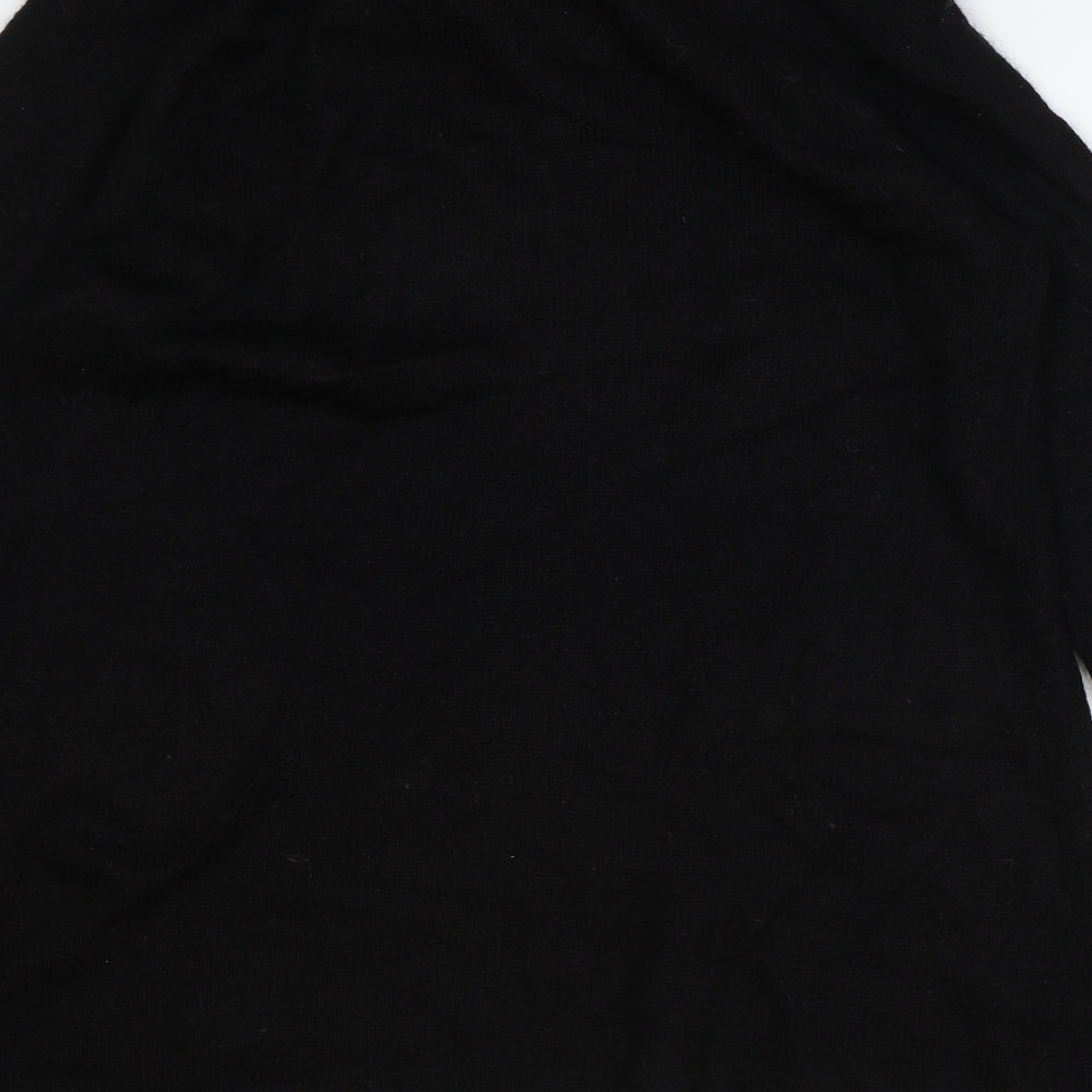 Marks and Spencer Womens Black Roll Neck Acrylic Pullover Jumper Size XL