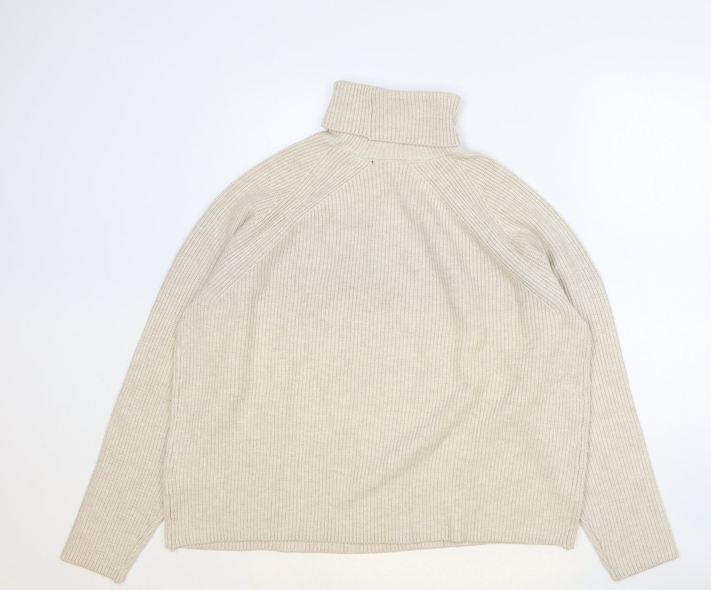 Marks and Spencer Womens Brown Roll Neck Viscose Pullover Jumper Size L