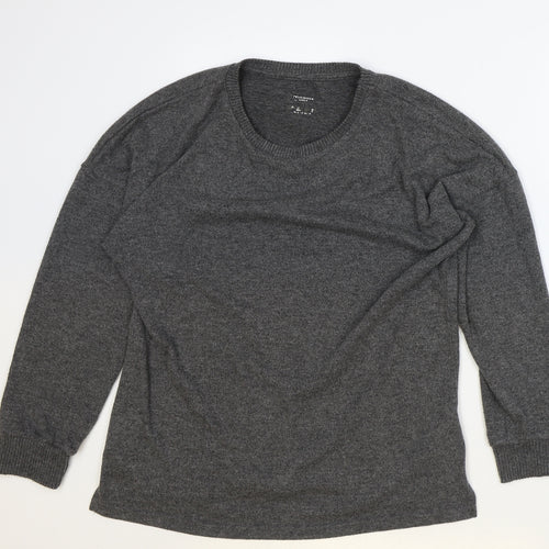 Primark Womens Grey Round Neck Polyester Pullover Jumper Size M