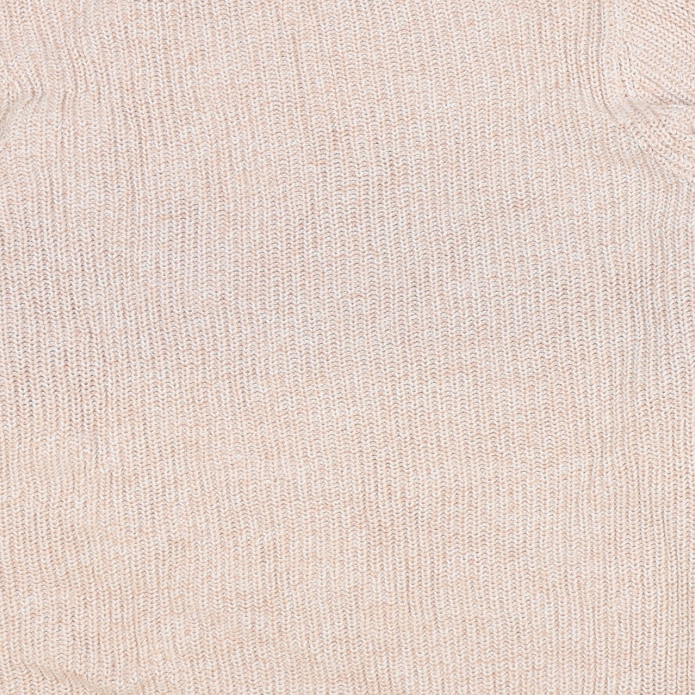 Marks and Spencer Womens Pink Round Neck 100% Cotton Pullover Jumper Size XL