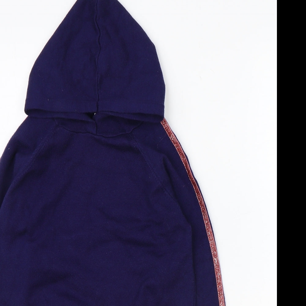 Primark Girls Blue Viscose Pullover Hoodie Size 12-13 Years Pullover