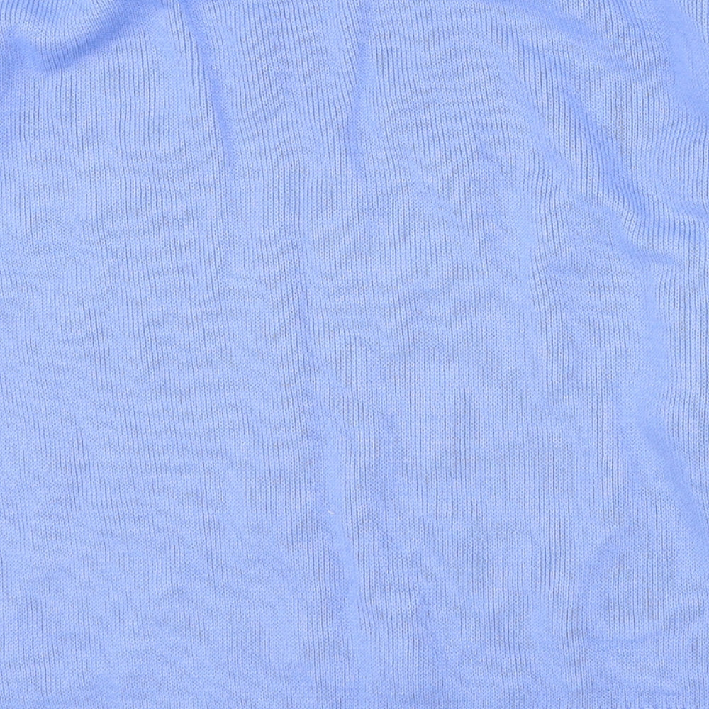Merry Gold London Womens Blue Round Neck Polyester Pullover Jumper Size S