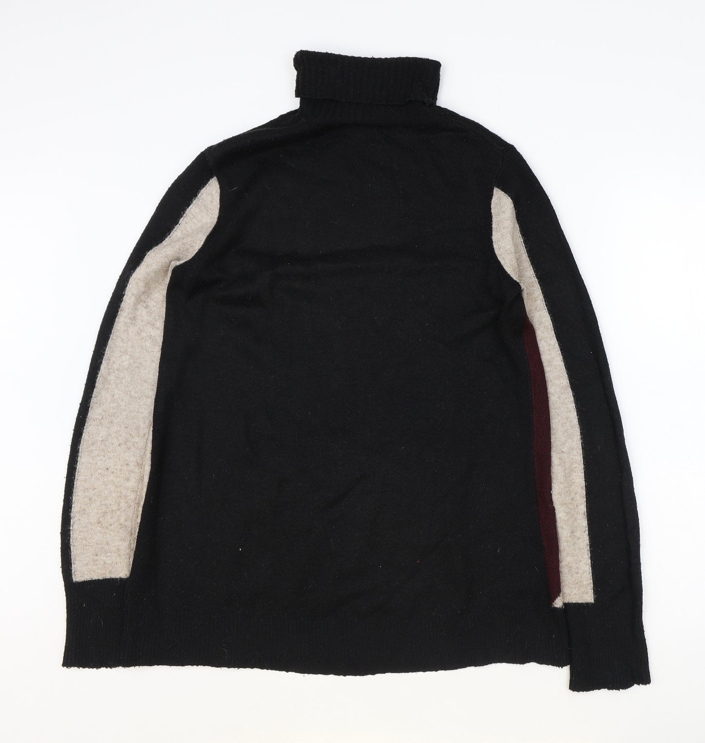 Wallis Womens Multicoloured Roll Neck Geometric Acrylic Pullover Jumper Size S - Colour Block