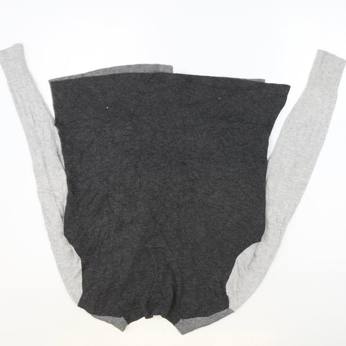 Marks and Spencer Womens Grey V-Neck Viscose Cardigan Jumper Size 10