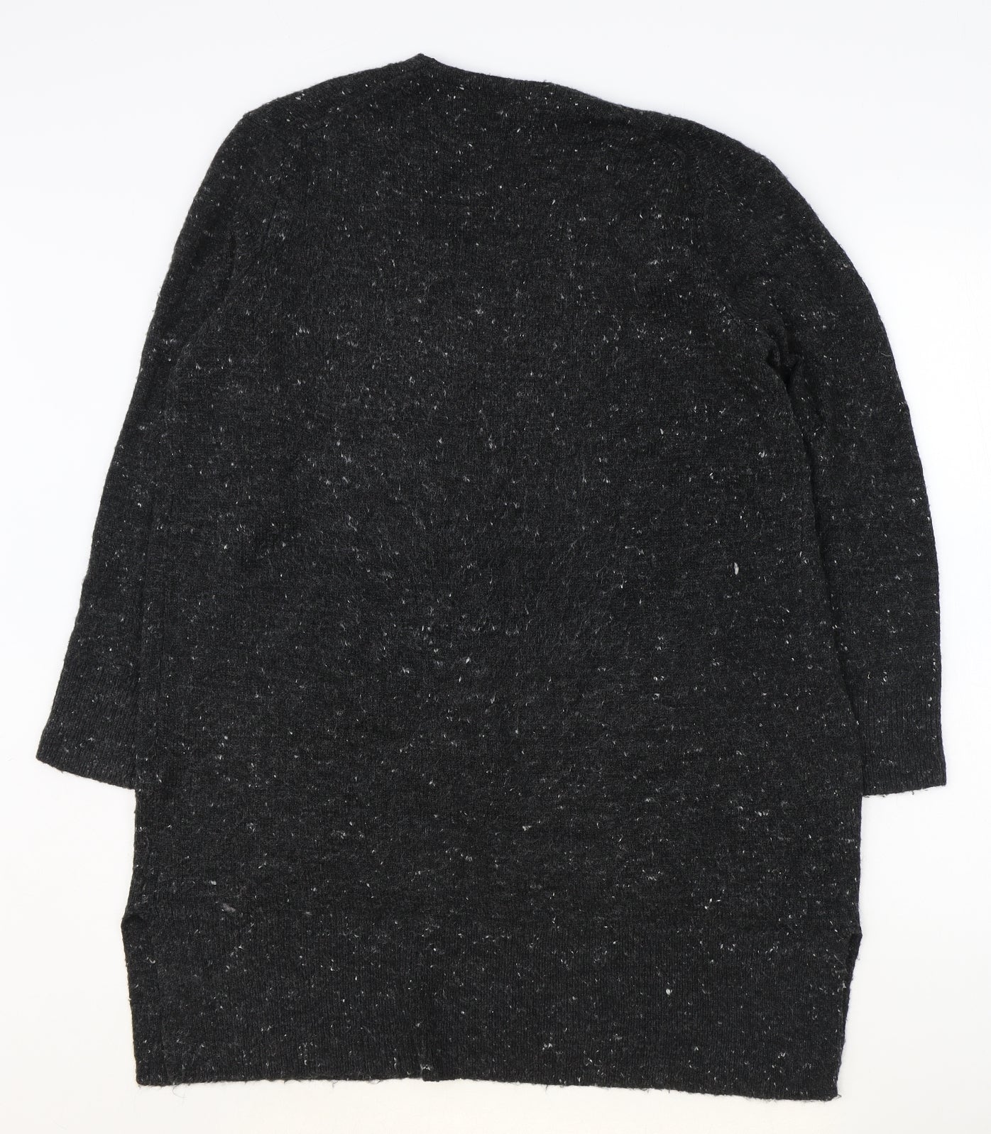 Madwell Womens Grey V-Neck Nylon Cardigan Jumper Size S
