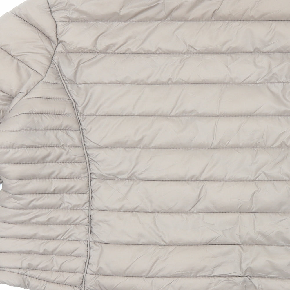 Primark Womens Brown Quilted Jacket Size XL Zip