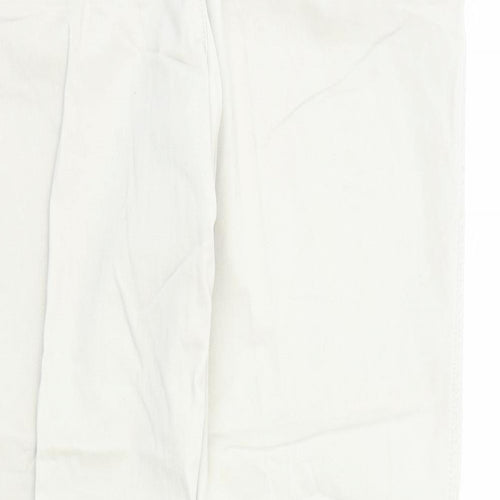 James Pringle Mens Beige Cotton Trousers Size 2XL L31 in Regular Zip