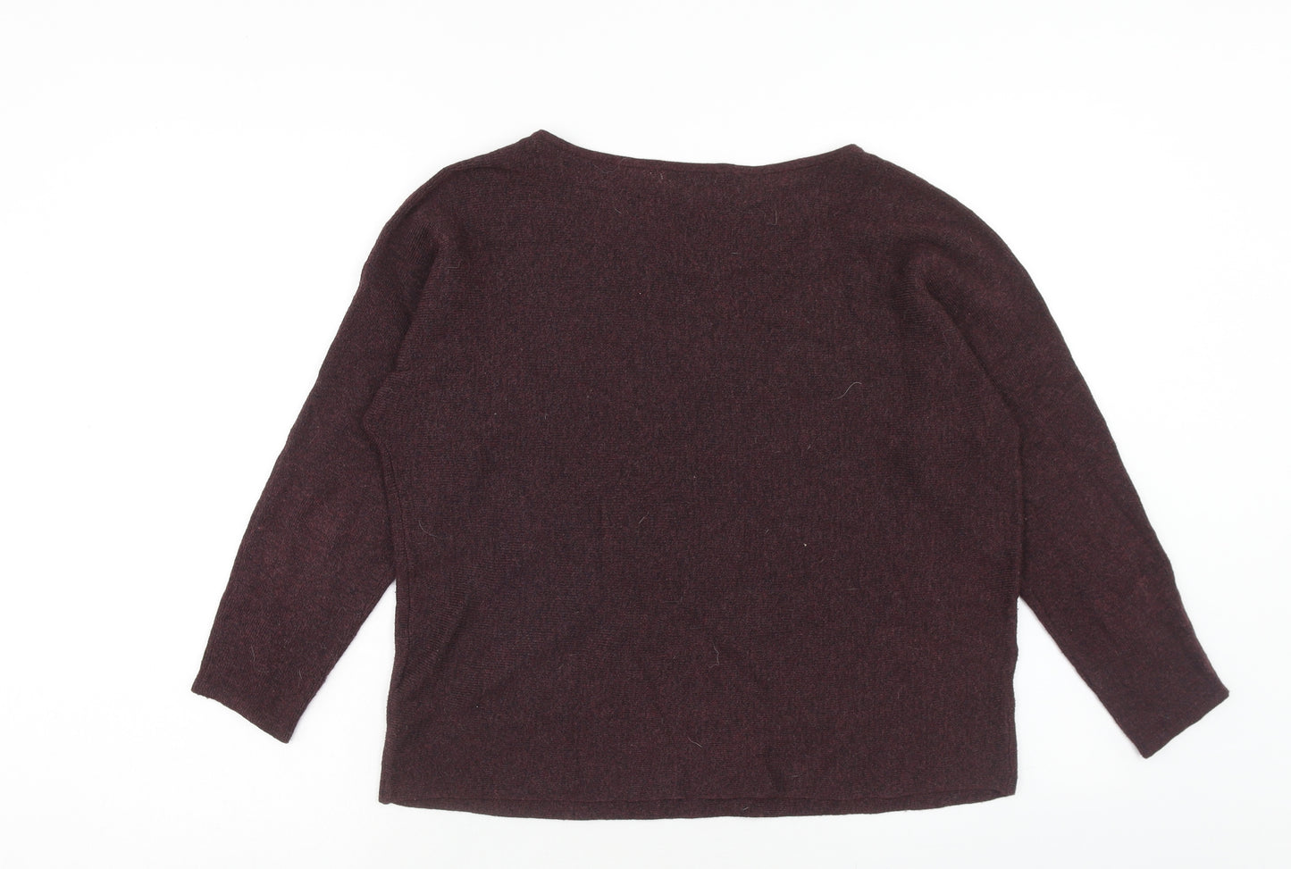 H&M Womens Purple Round Neck Polyester Pullover Jumper Size S