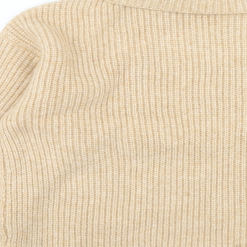 ASOS Womens Beige Roll Neck Polyester Pullover Jumper Size 6